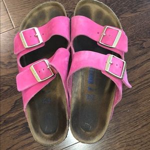 HOT PINK BIRKENSTOCKS